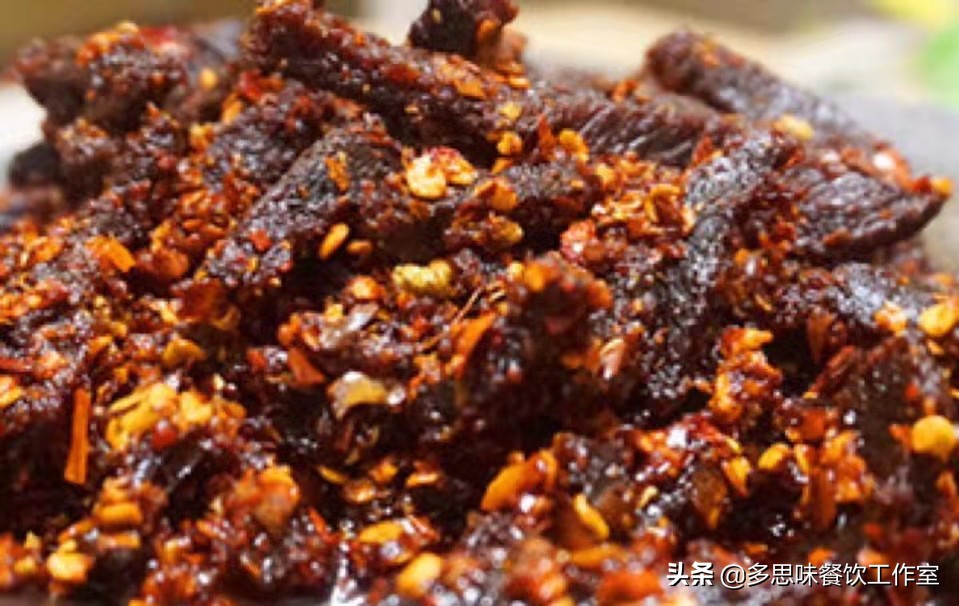 小零食香辣牛肉做法,零食麻辣牛肉干的制作方法