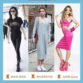 女性五大身型图片,回族女性体型对照表