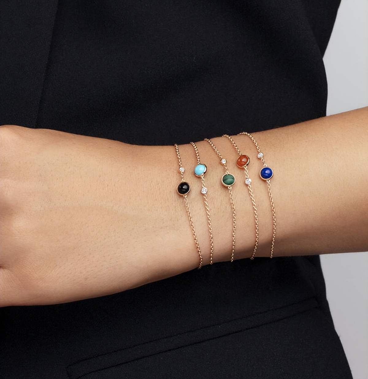 chanel项链黑c,卡地亚高定款简约首饰