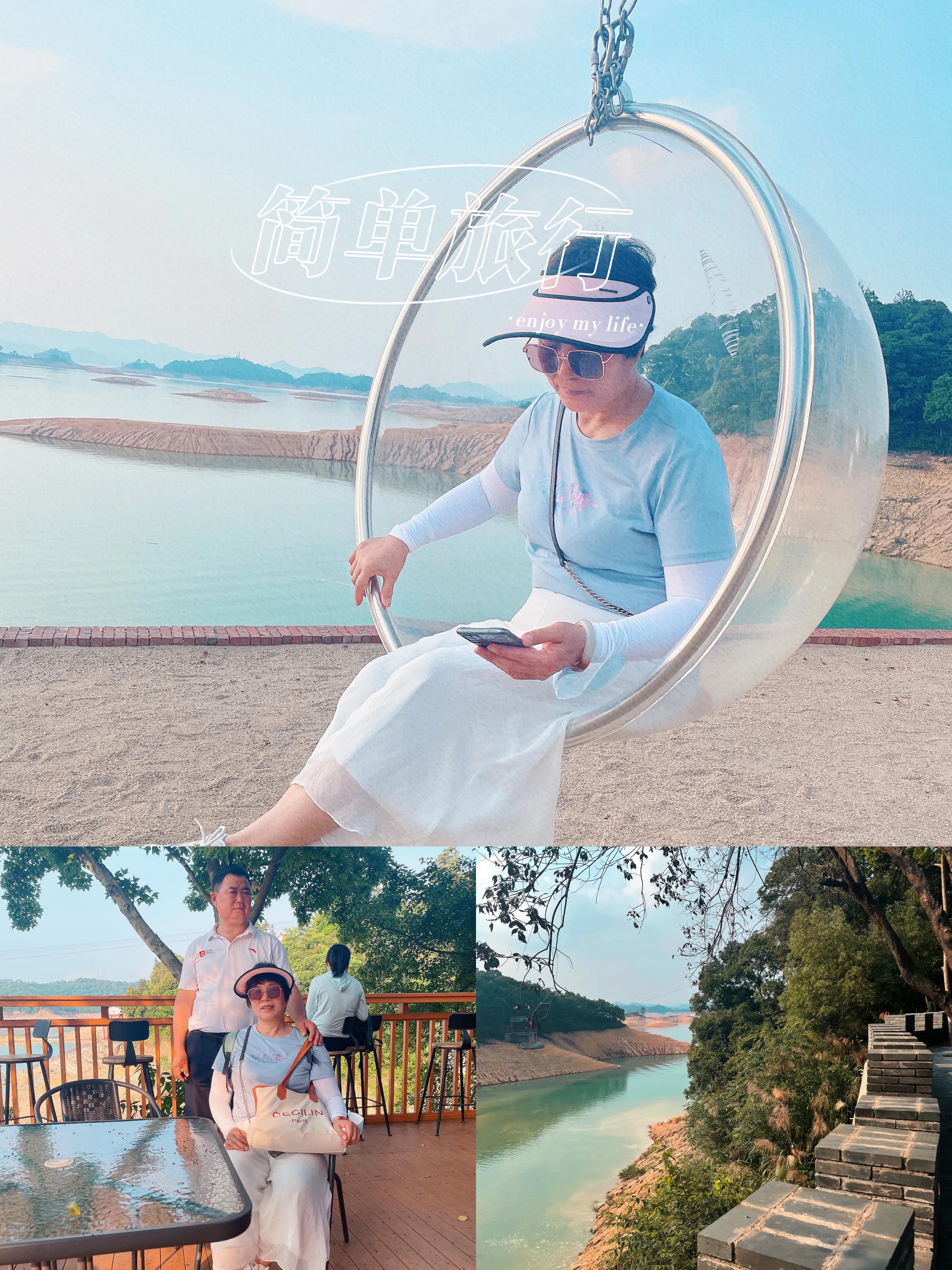 看一眼就着迷的景点,万绿湖打卡照片