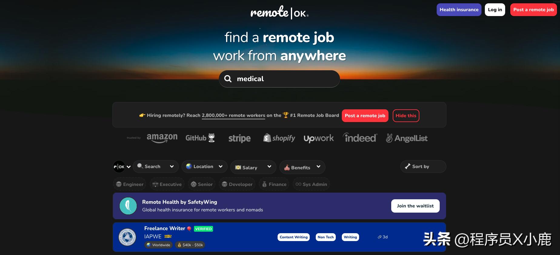 国外远程工作的网站,免费的远程工作平台