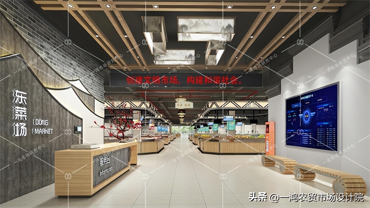 智慧农贸市场设计的配套业态组合,智慧型农贸市场现状