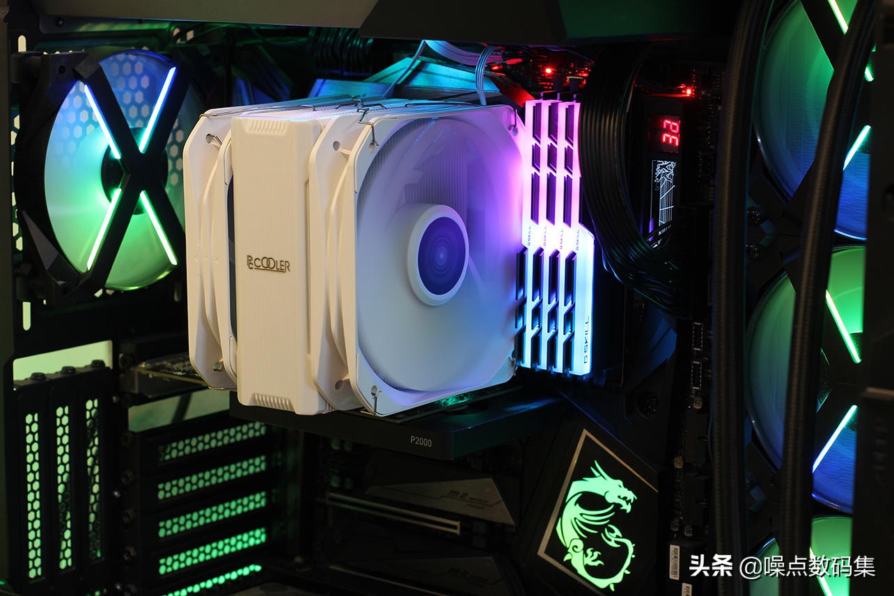 超频三东海r4000argbcpu散热器,超频三东海双子星散热器