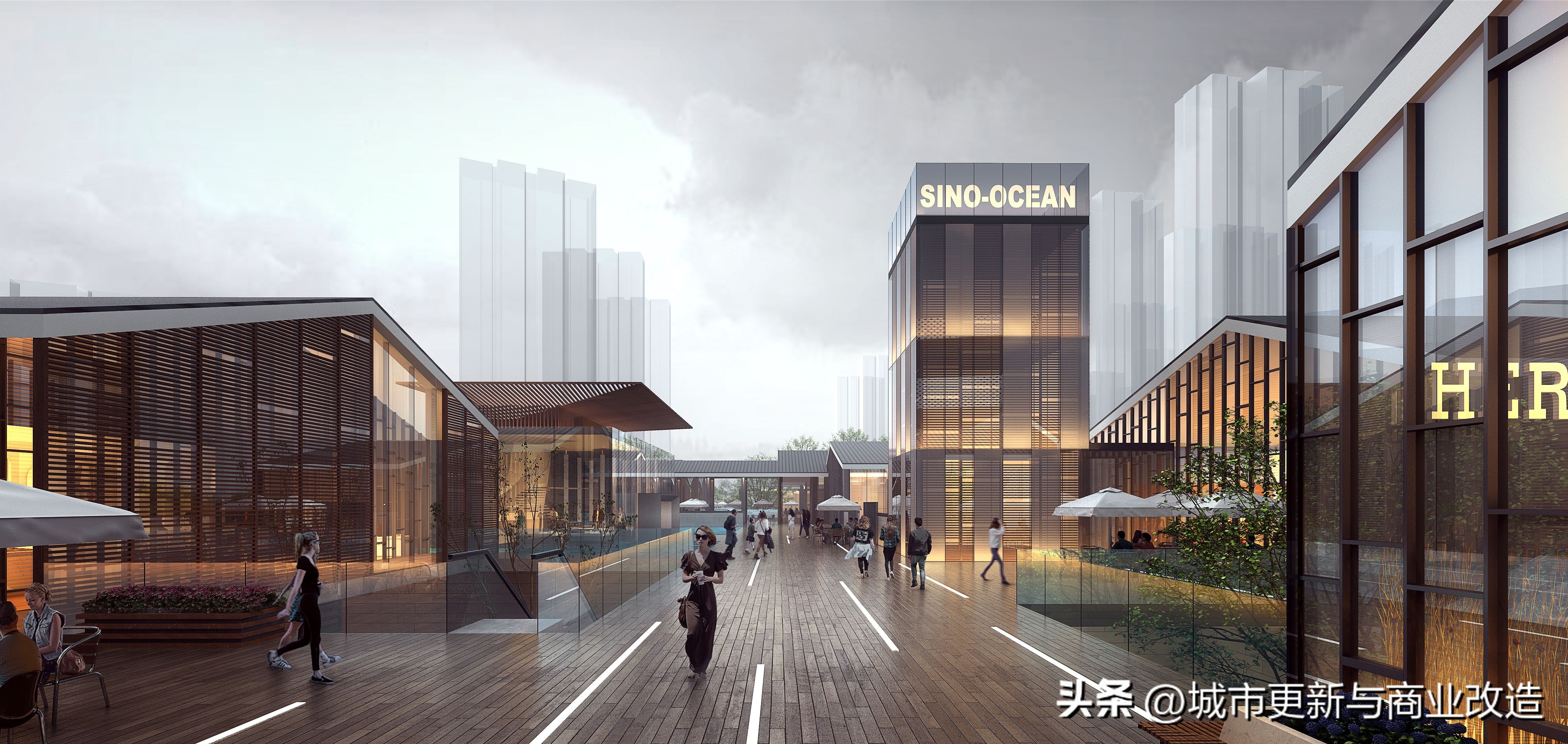 远洋·天津宜兴埠项目4A地块商业老街邻里中心设计方案SU模型图集