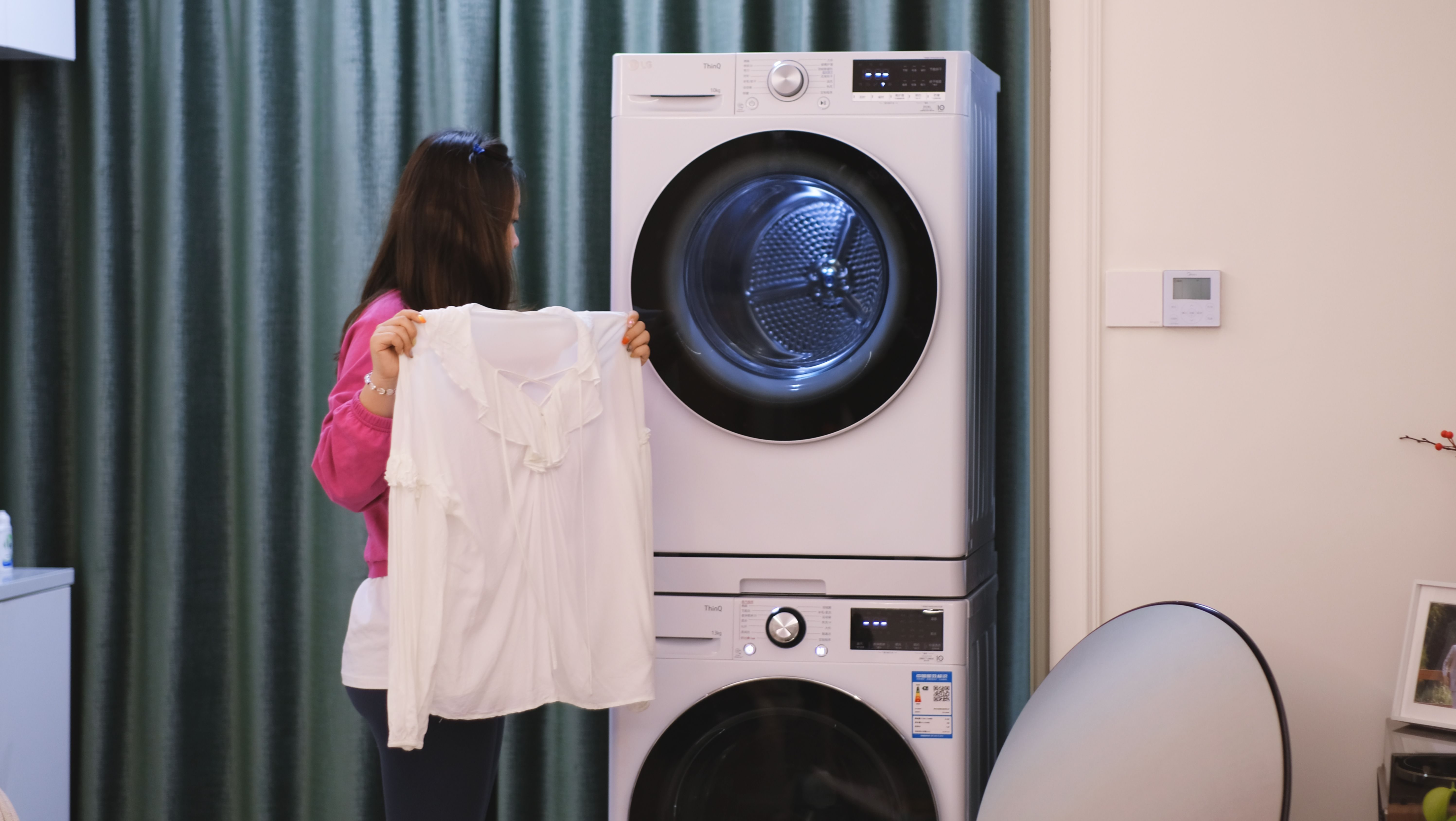 洗烘套装怎么选?双变频压缩机很重要!LG容慧洗烘套装告别晾衣架