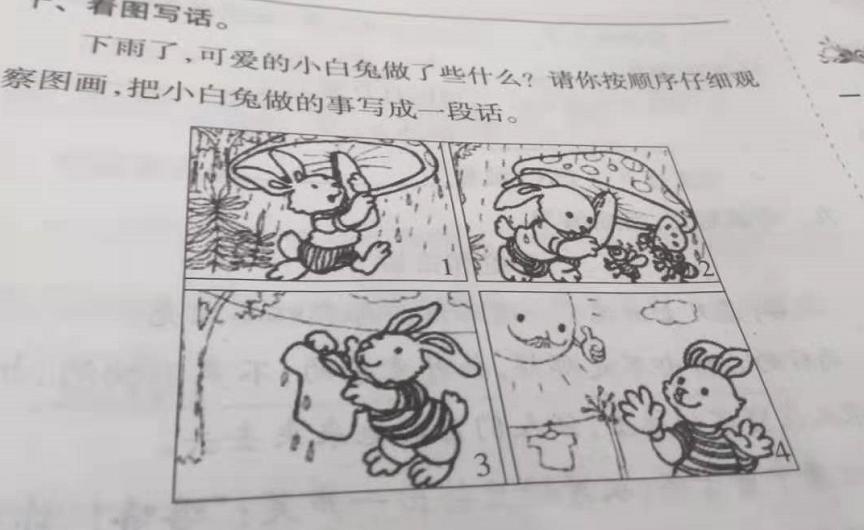 二年级期末复习看图写话最后一篇,期末看图写话一年级