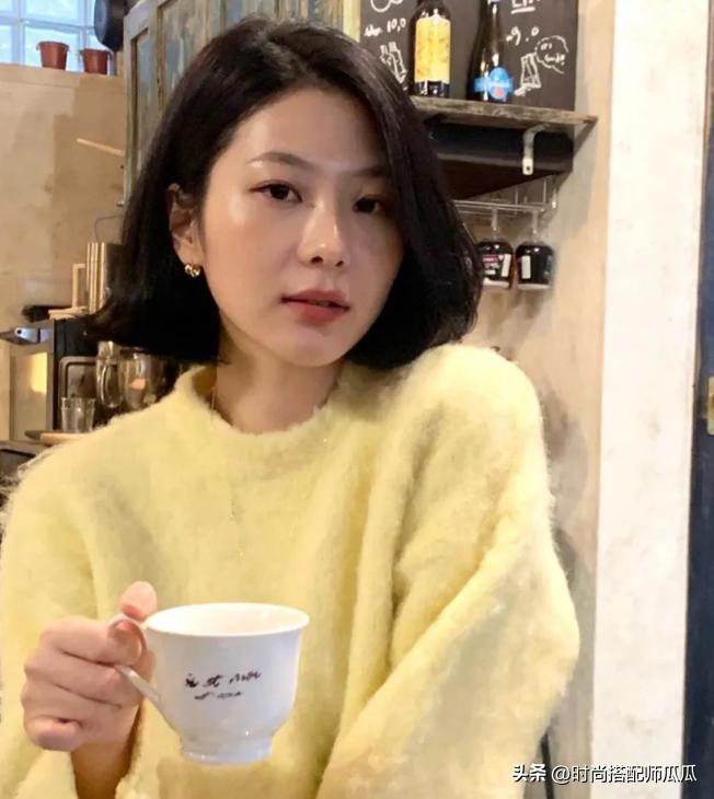 好看的减龄短发宋慧乔,宋慧乔表态发型的尽头是黑长直