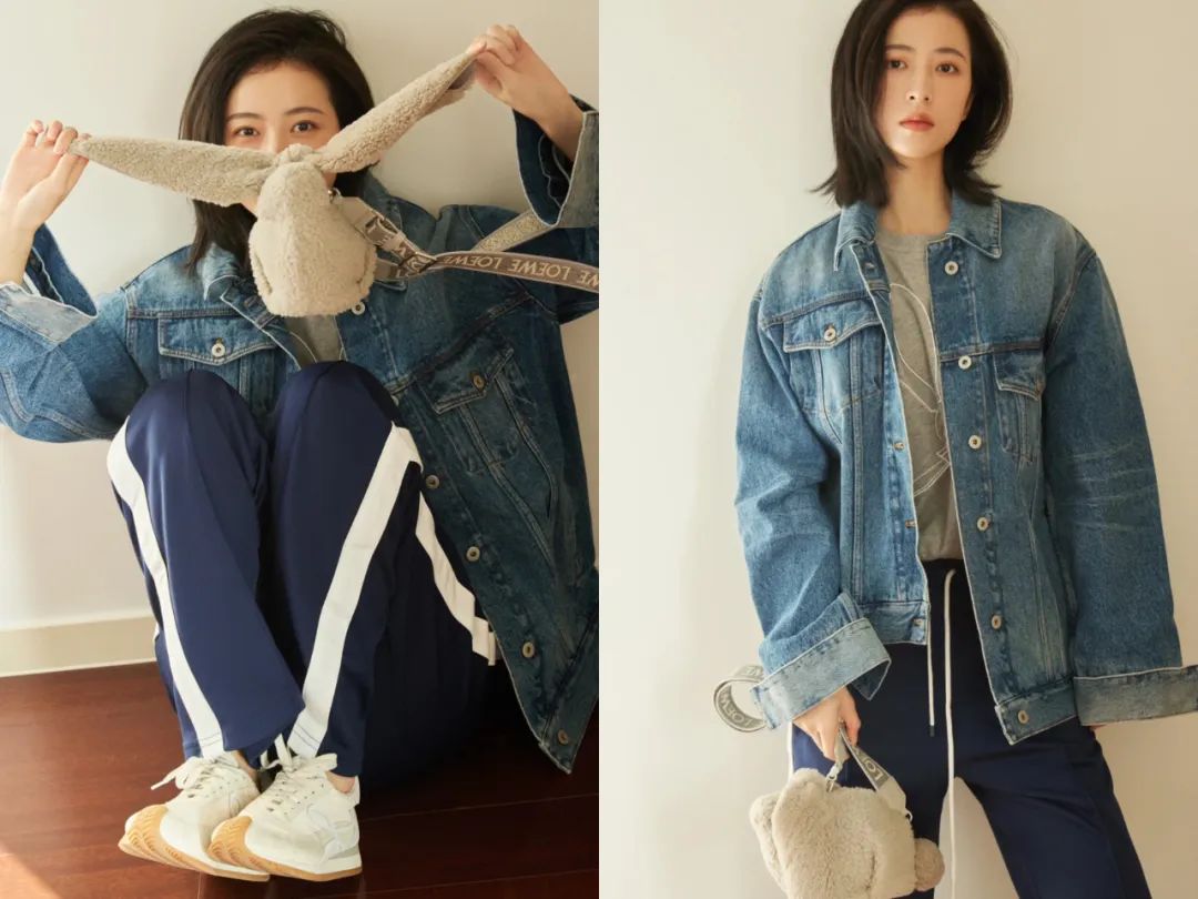 工装风穿搭周雨彤,周雨彤穿搭思路