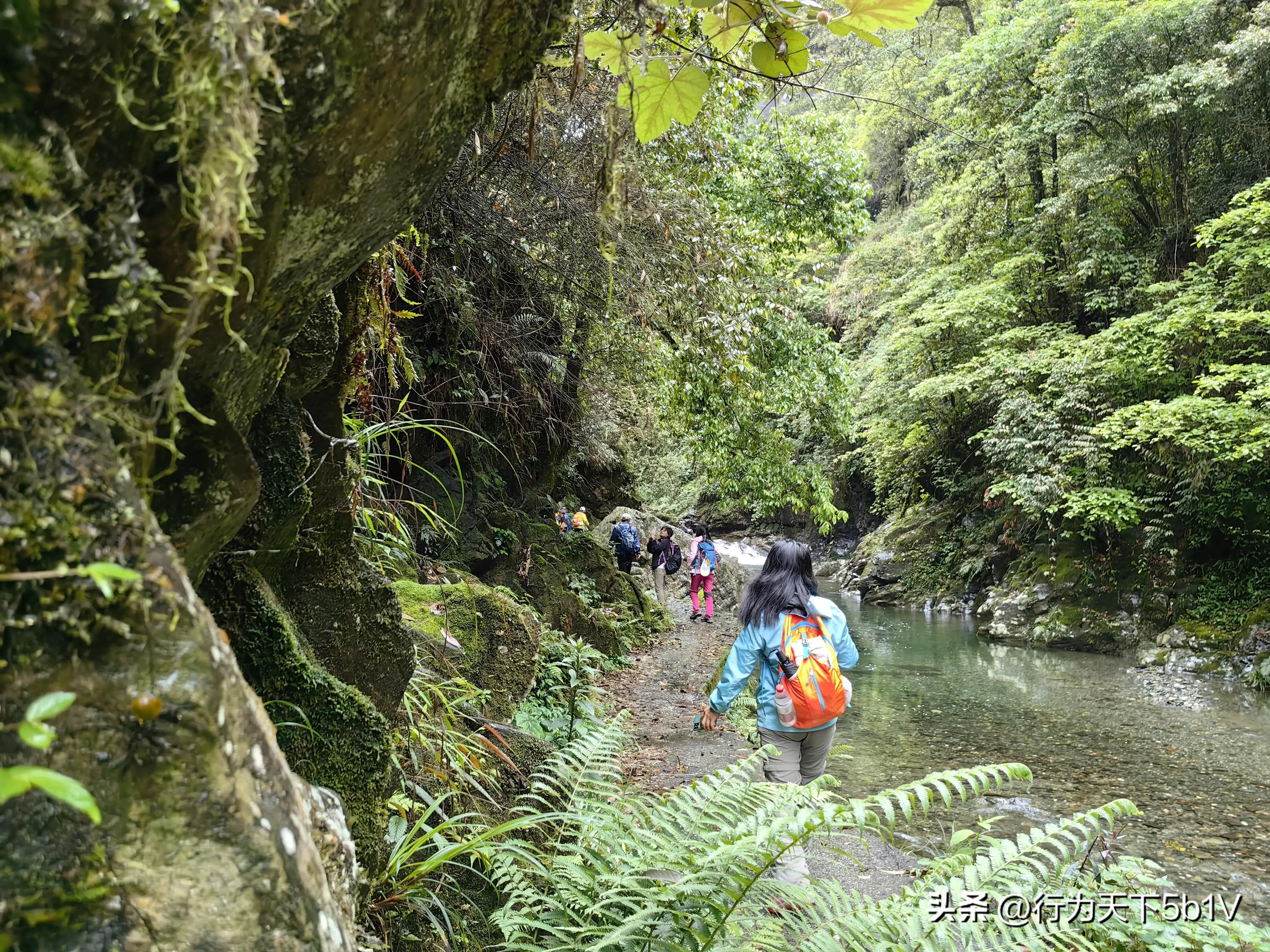 【探秘宛田红滩瀑布溯溪梦江吉翁瀑布】穿越花坪神秘风景线