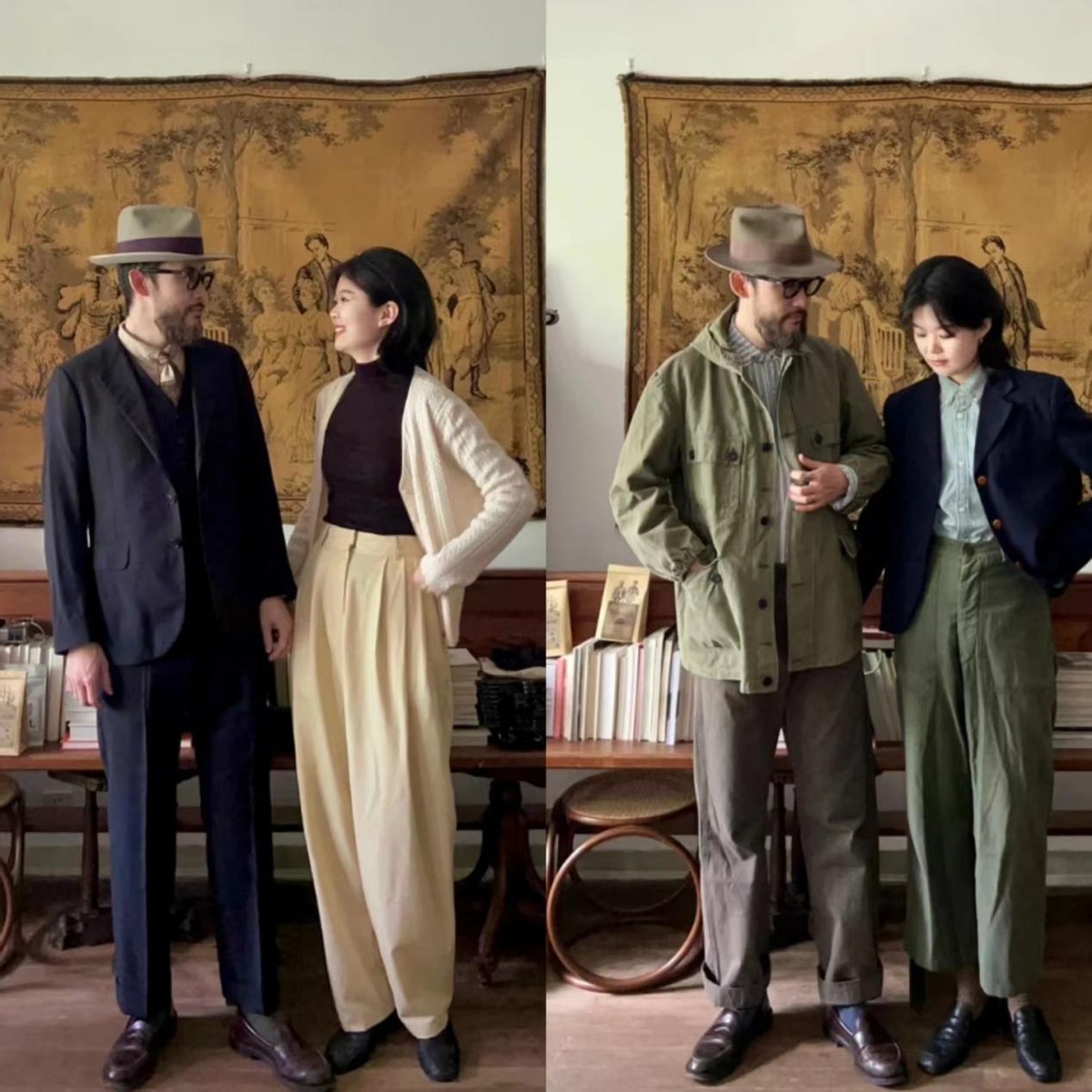 秋季情侣装穿搭分享,秋冬最美情侣装穿搭