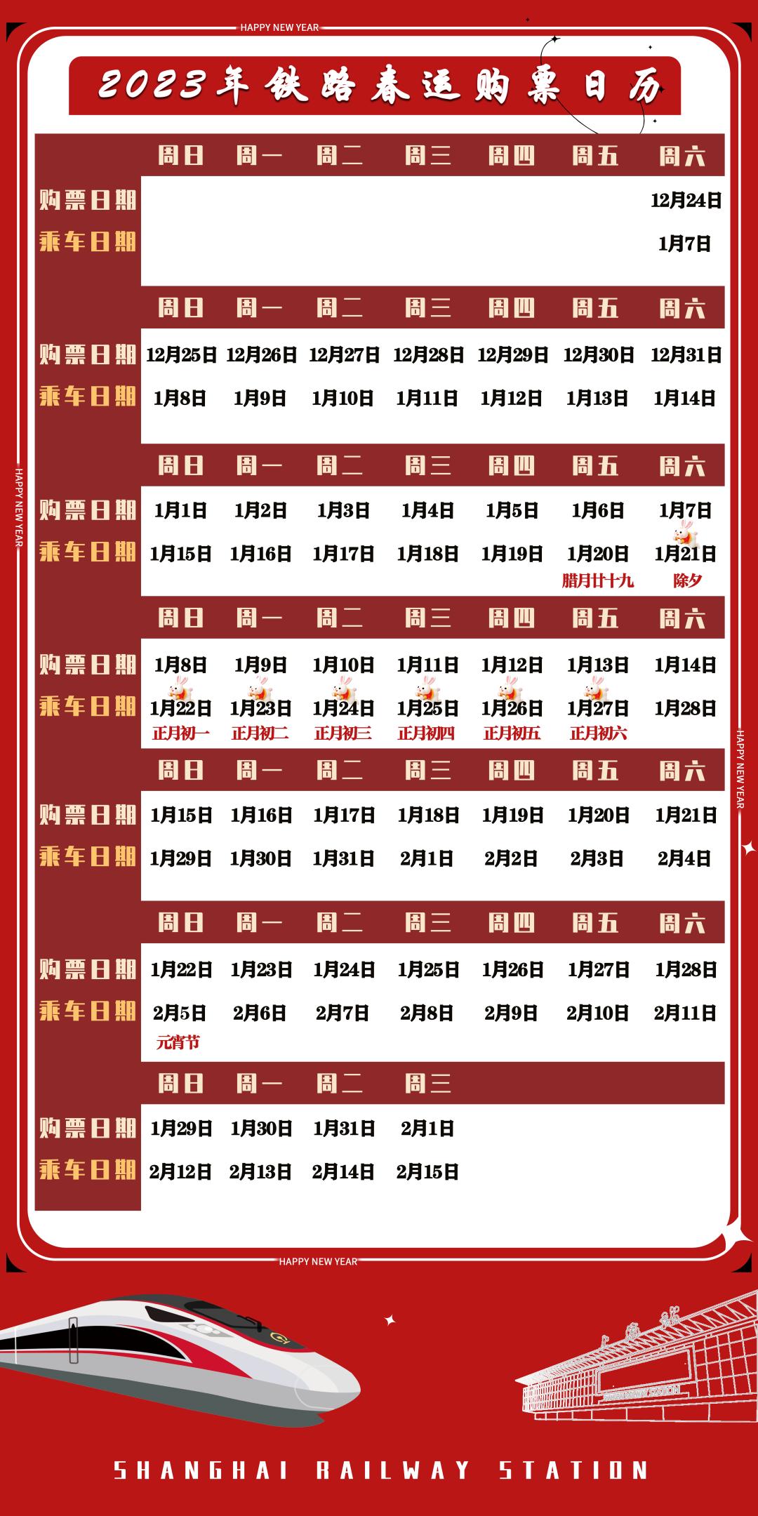 铁路部门何时开售2023年春运票,2022春运首日火车票今起开售