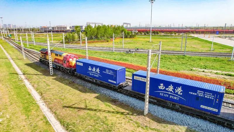 西安中欧班列长安号,长安号中欧班列西安港务区