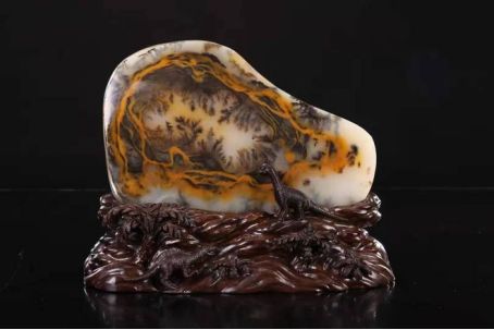 黄龙玉水草花有石纹,黄龙玉水草花与海洋玉髓