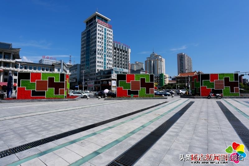 延吉建州,延吉大桥迎州庆70周年灯光