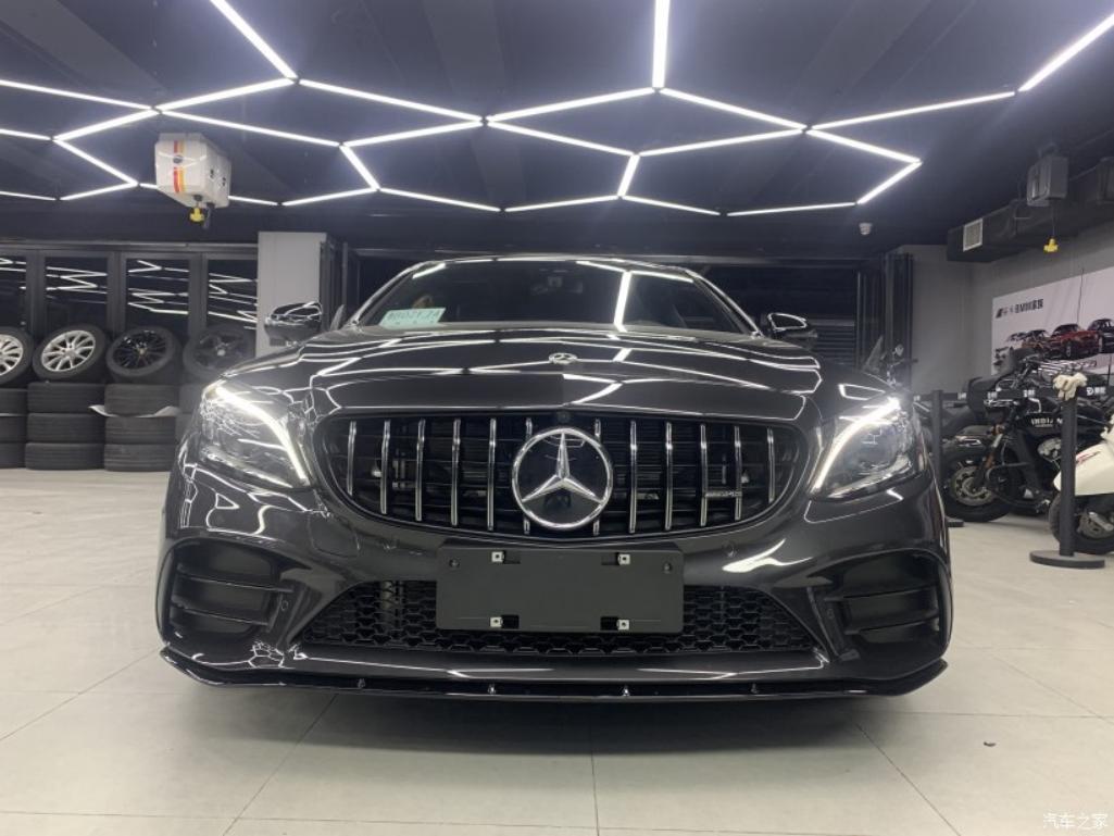 奔驰c43amgcoupe内饰改装,奔驰c43旅行版改装大包围