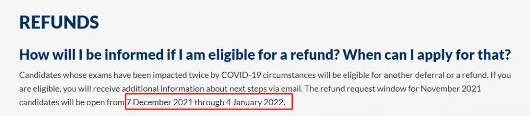 突发！协会公布11月全额退款时间！22年CFA延期要求再变