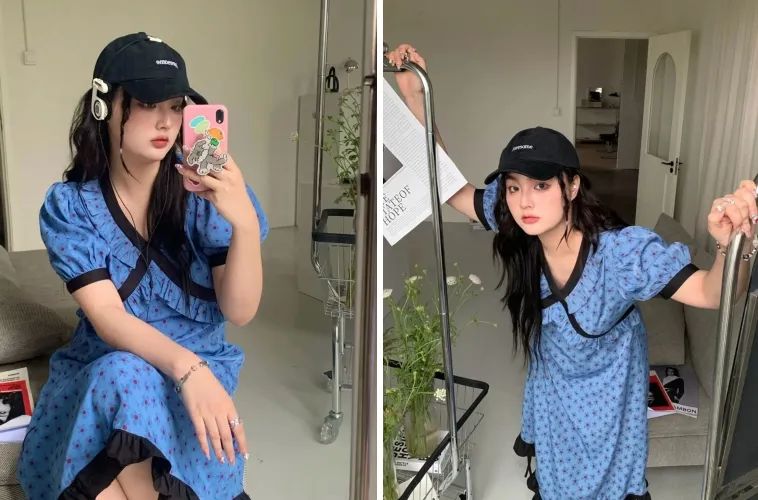 155微胖小个子连衣裙500多的,155微胖女生连衣裙2件套小碎花