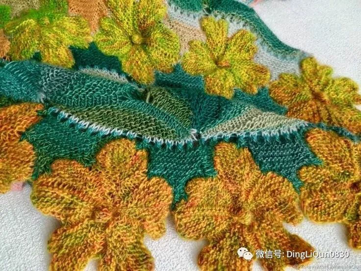 分享一款简单漂亮的针织花样,针织作品展示大全