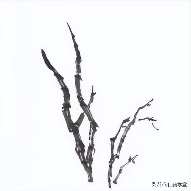 冬日雪景画法,冬季雪景松树的画法