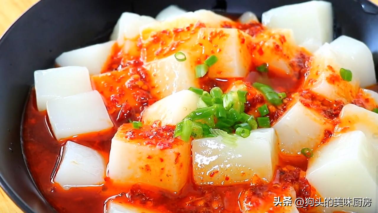 用碱水豆腐做法去做米豆腐，无任何添加，清爽细腻，适合天热吃