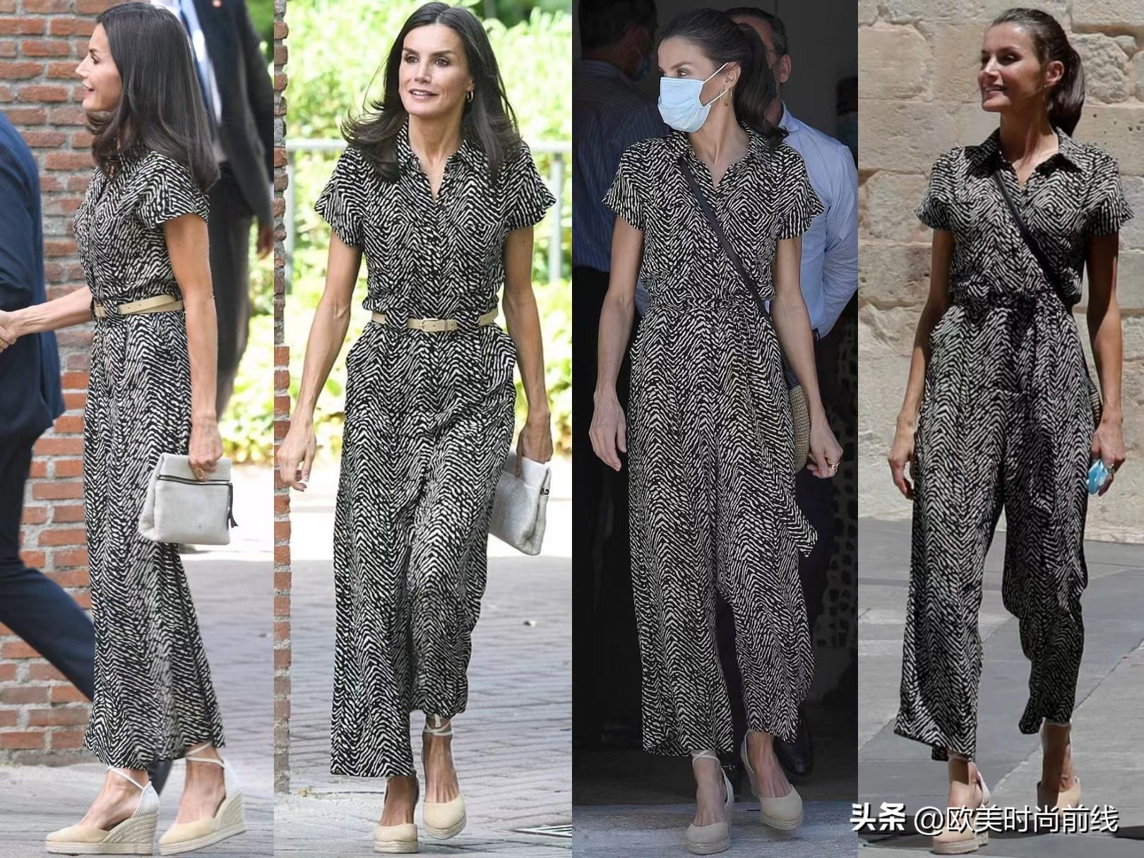 西班牙王后穿什么裤子好看,西班牙王后穿阔腿裤