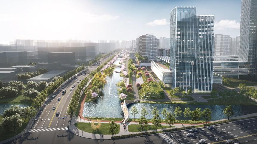 *界无**山水，绿墨连城——宁波下应车辆段上盖开发项目/华东院