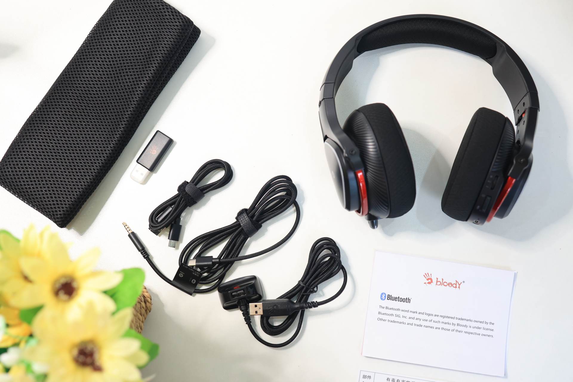 双飞燕血手幽灵无线耳机,辨位感强烈的电竞耳机推荐