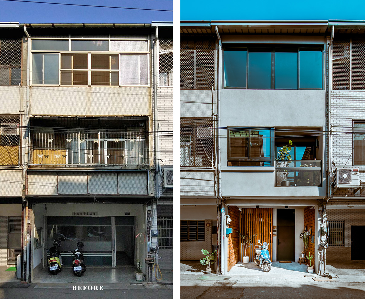 挑高两层小房间设计,40平米两层简约独立屋