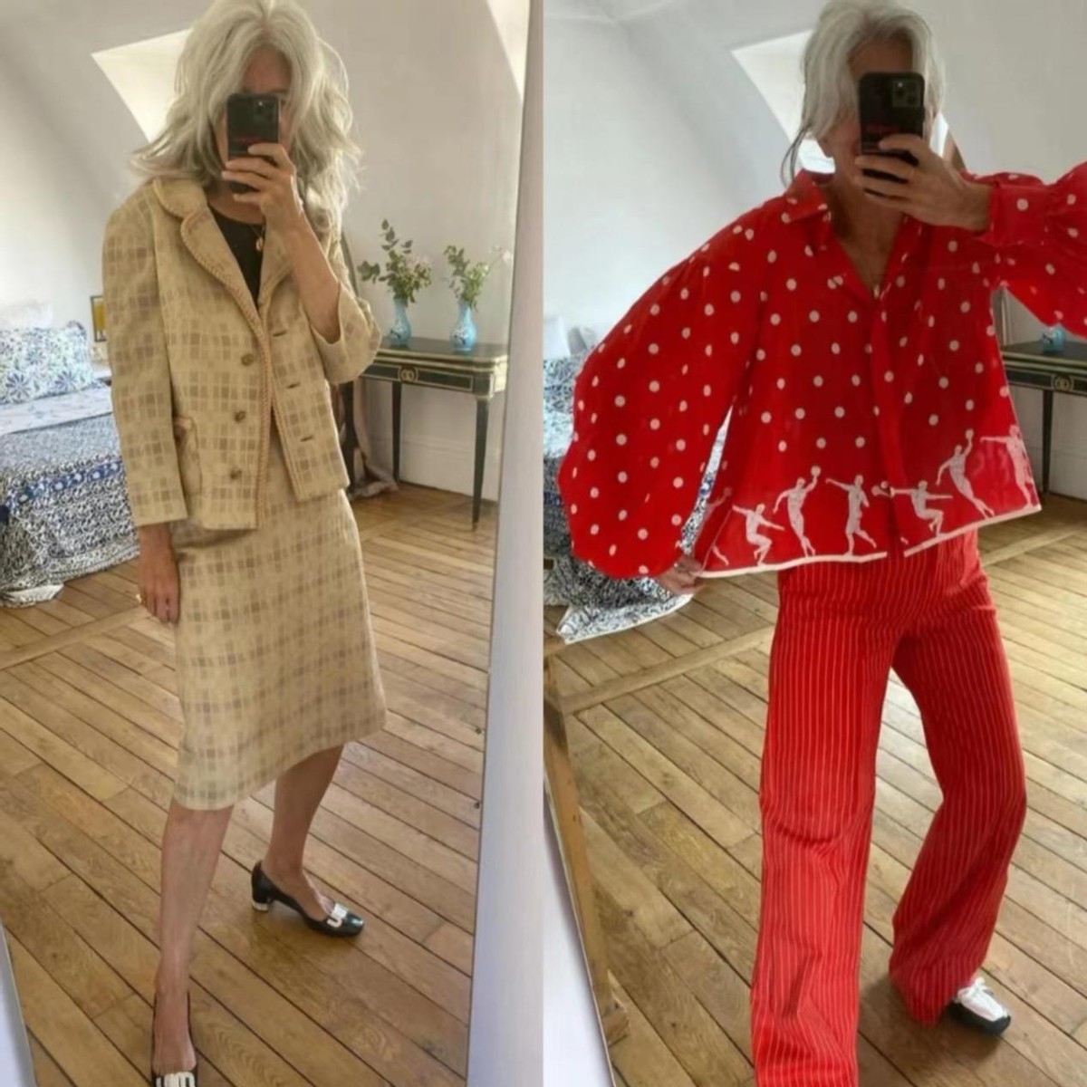 40岁以上的女人适合减龄色,女人年纪大了要得体