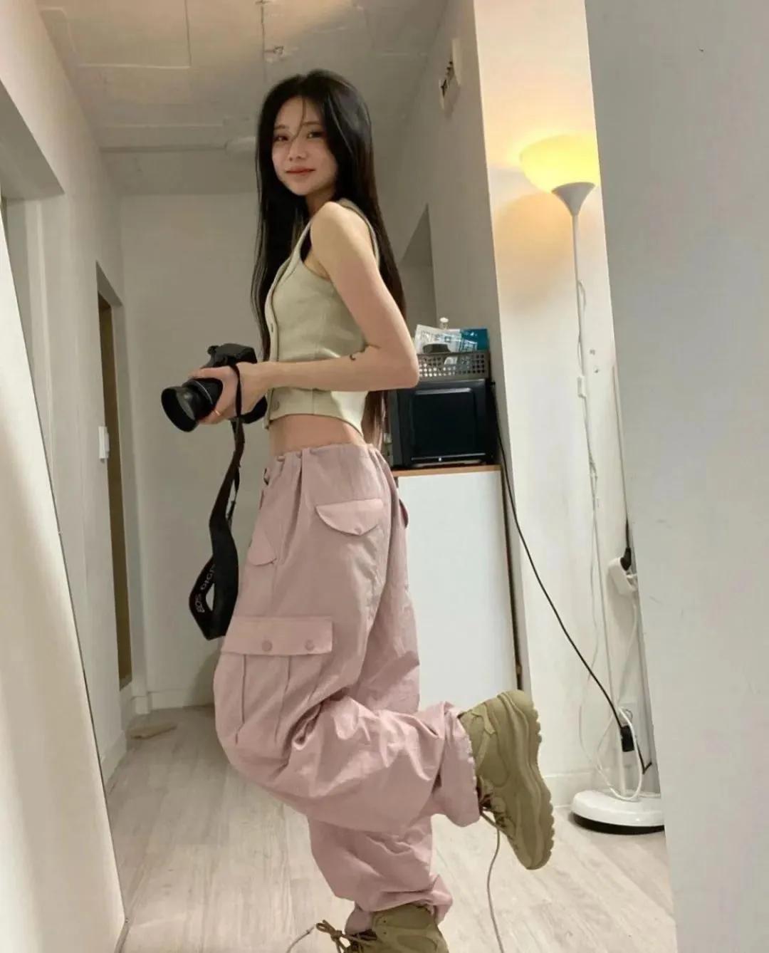 小个子梨形大腿粗工装裤子,pdd梨形胖mm显瘦工装裤子推荐