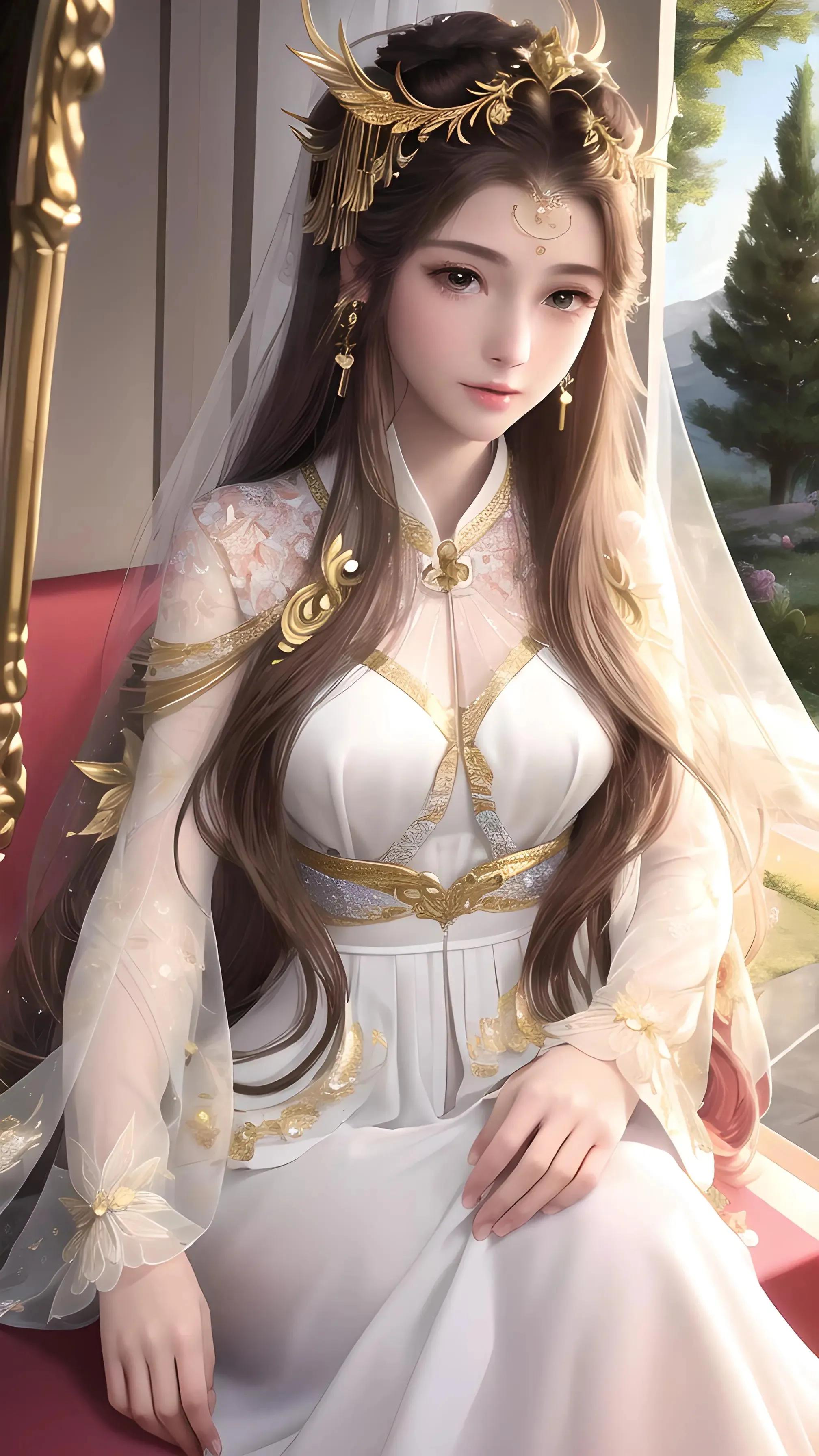 ChatGPT:AI国风美女壁纸