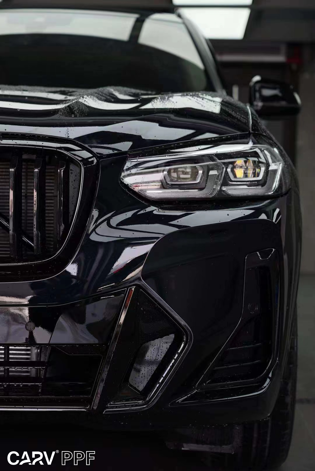 宝马x3卡普里灰紫改色膜,宝马x3贴膜冰莓粉