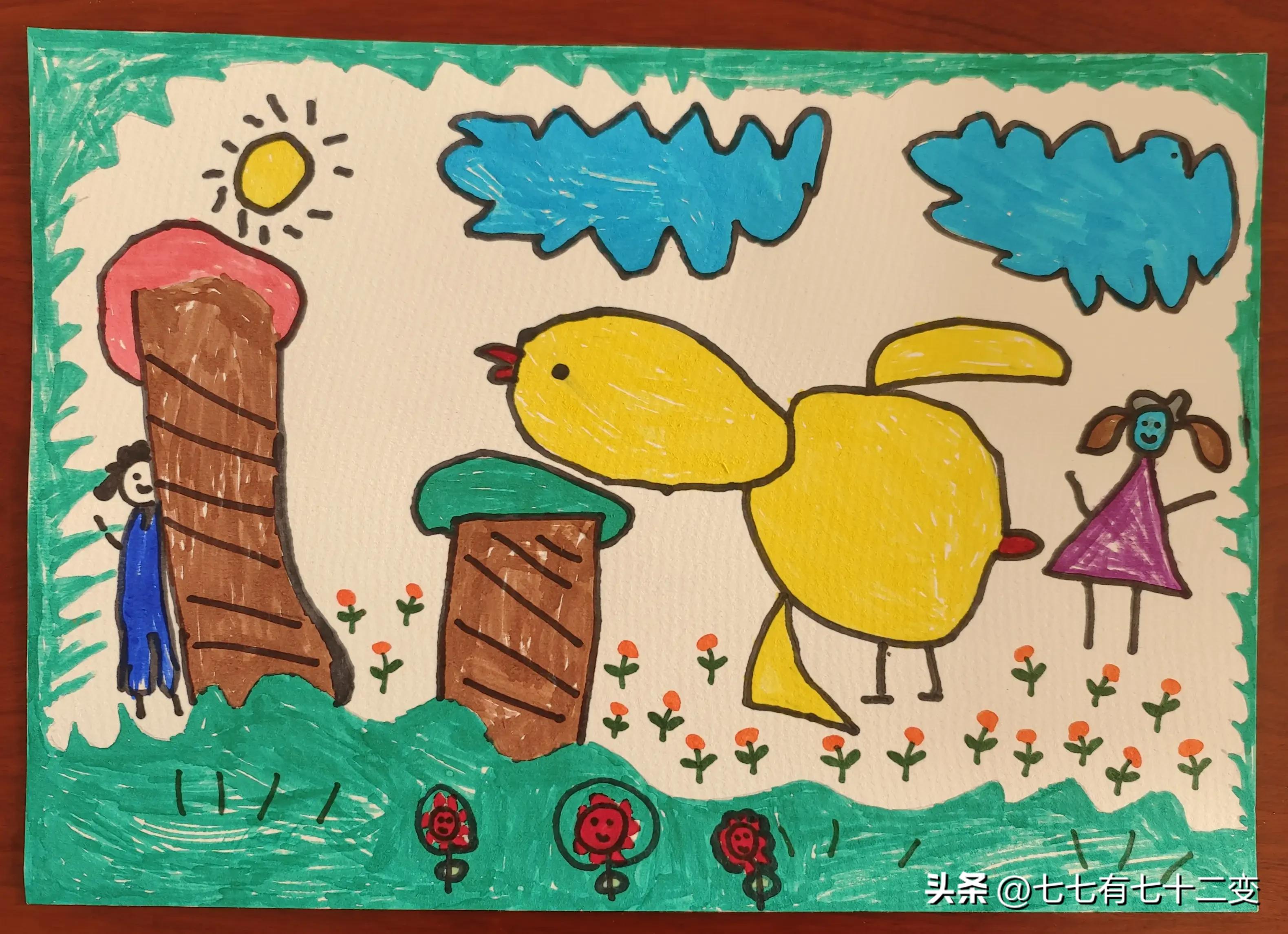 关于春天的画小学一年级图片,一年级小朋友春天的图画