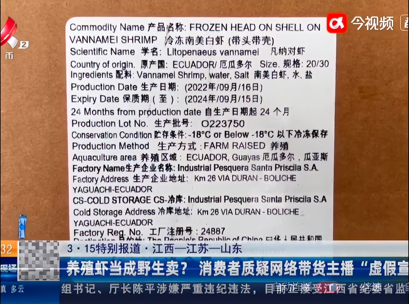 白虾厄瓜多尔养殖曝光,董宇辉卖厄瓜多尔虾自营产品