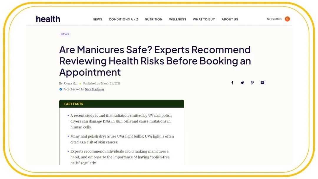 光疗延长甲为什么不建议做,光疗最常见的不良反应