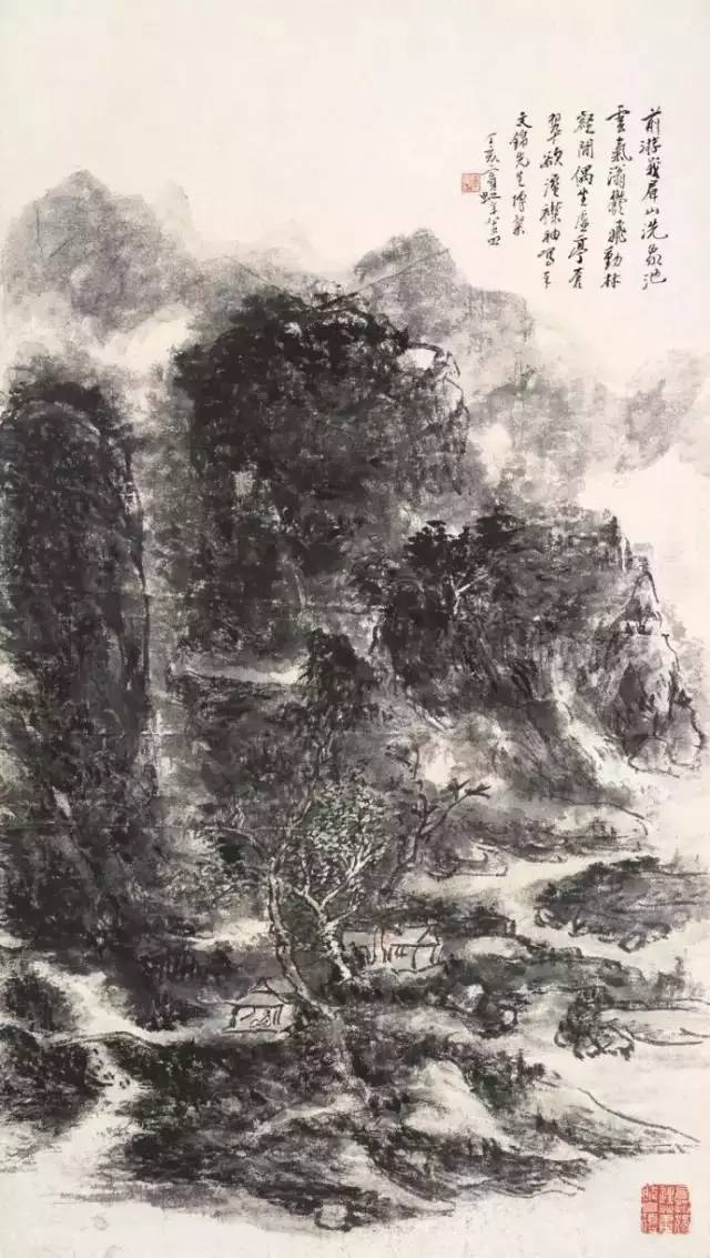 黄宾虹早期山水画的作品欣赏,黄宾虹经典作品13幅欣赏及技法