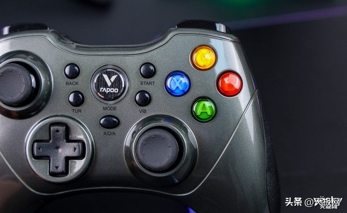 雷柏v600s游戏手柄拆解,雷柏手柄v600