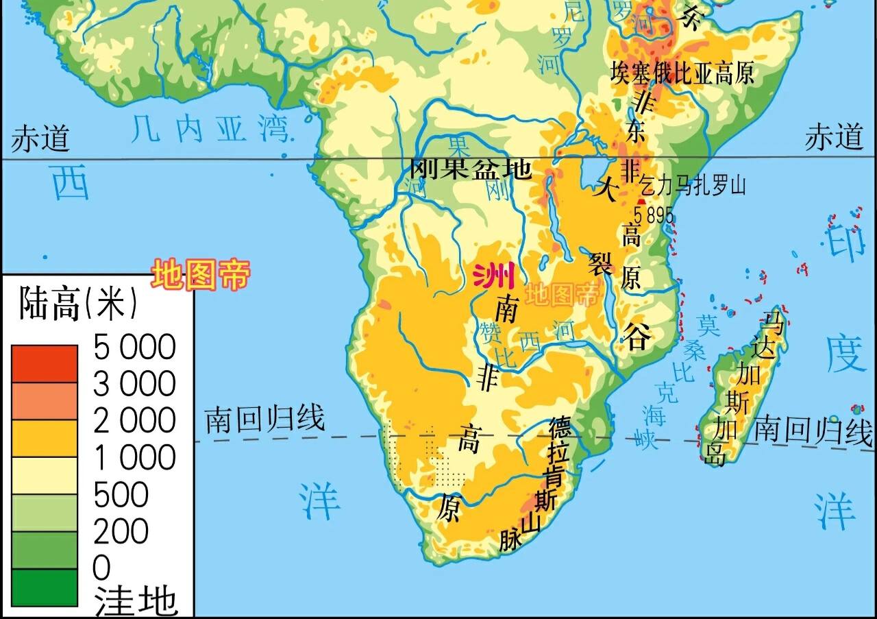 面积最大和面积最小的大洲分别是,世界上热带沙漠面积最大的大洲