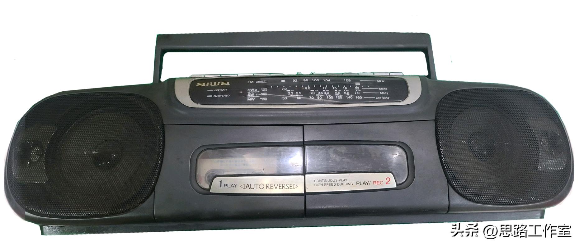 老式进口收录机大全,九十年代怀旧黑色双卡收录机