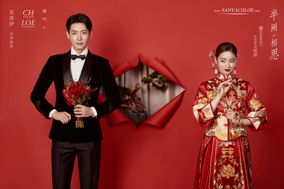 用中式风婚纱照与时间诉说浪漫,中式风婚纱照风格