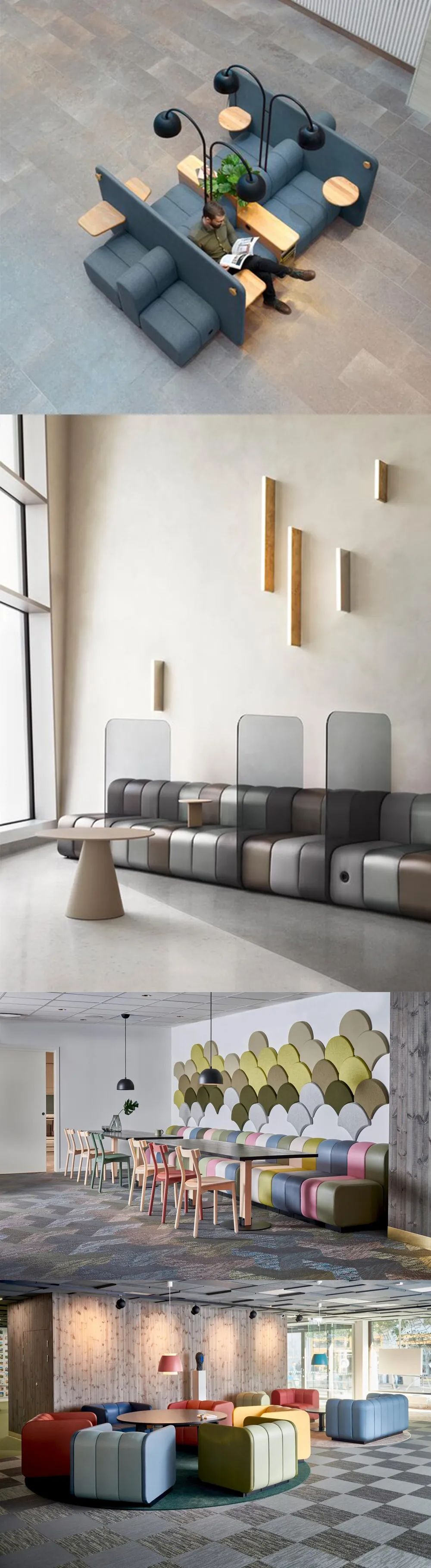 白色组合办公家具,铝制办公家具系列