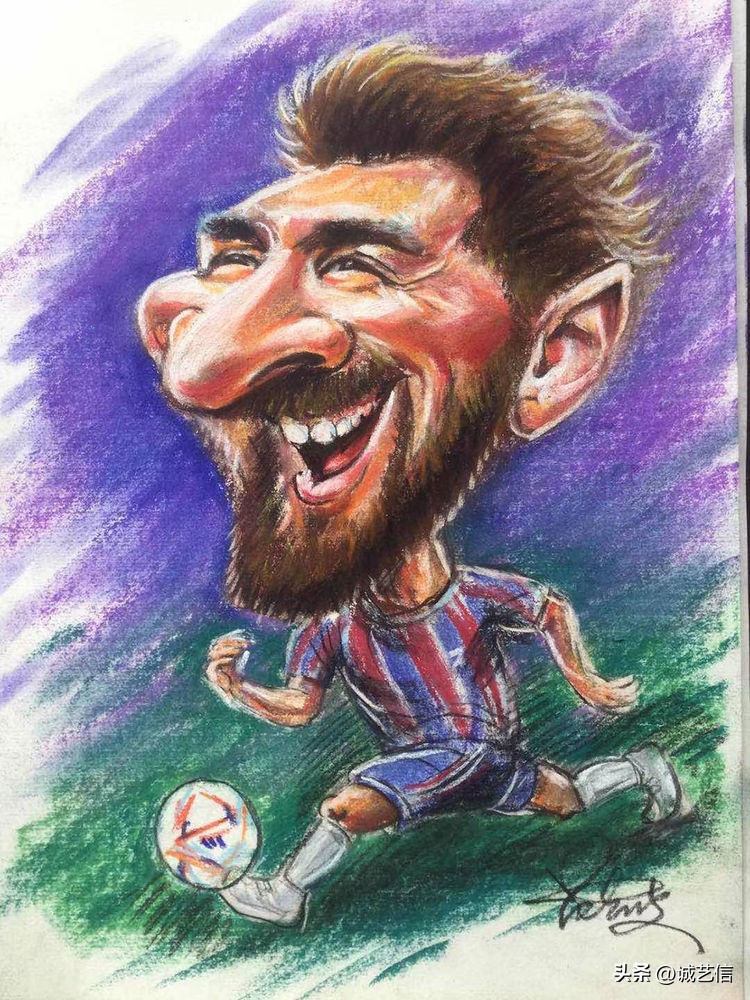梅西拿着美洲杯来卡塔尔的漫画,梅西世界杯头像漫画
