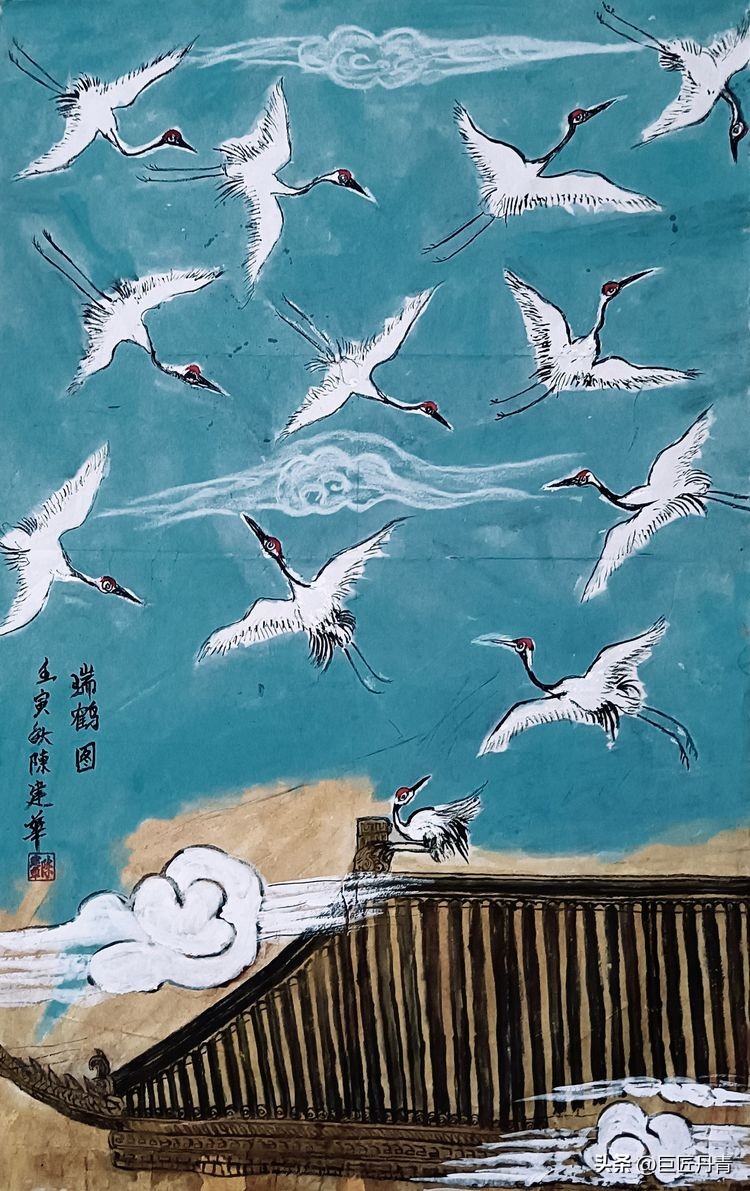 喜迎国庆礼赞盛世——艺术家*建华陈**