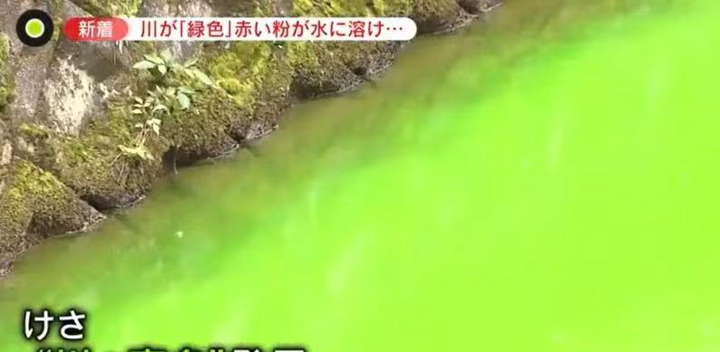 日本河水一夜突变荧光绿！政府警告：千万不要碰，是*污染核**反噬？