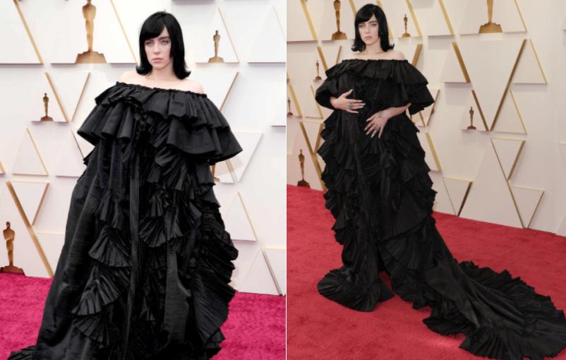 奥斯卡造型太浮夸!有人戴400万钻石手镯,有人胸口仅一条布带