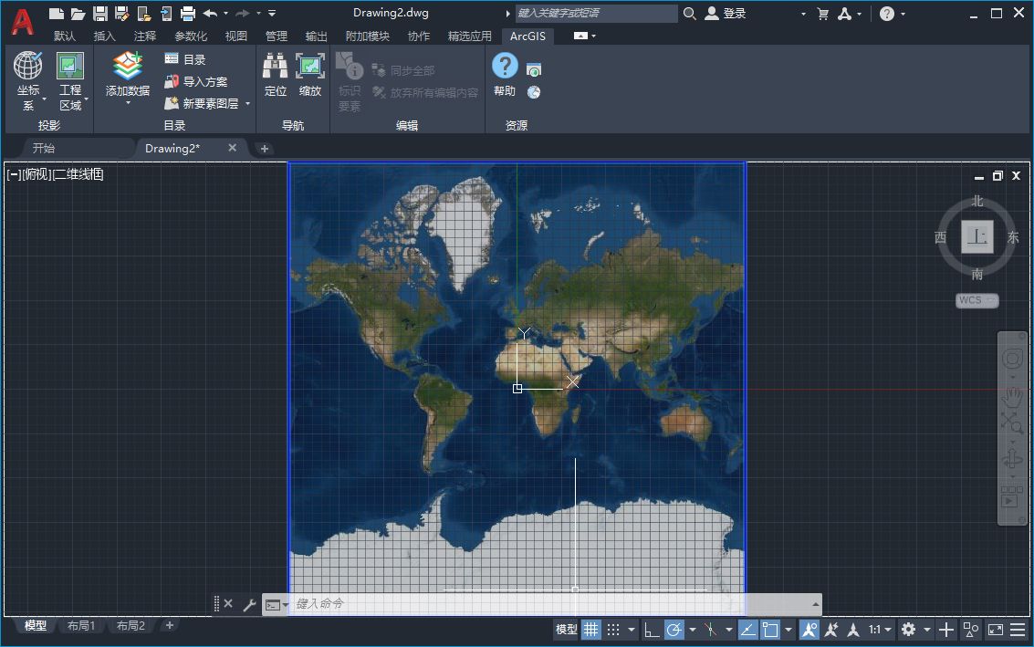 怎么在cad中插入卫星图,cad怎么加载卫星影像