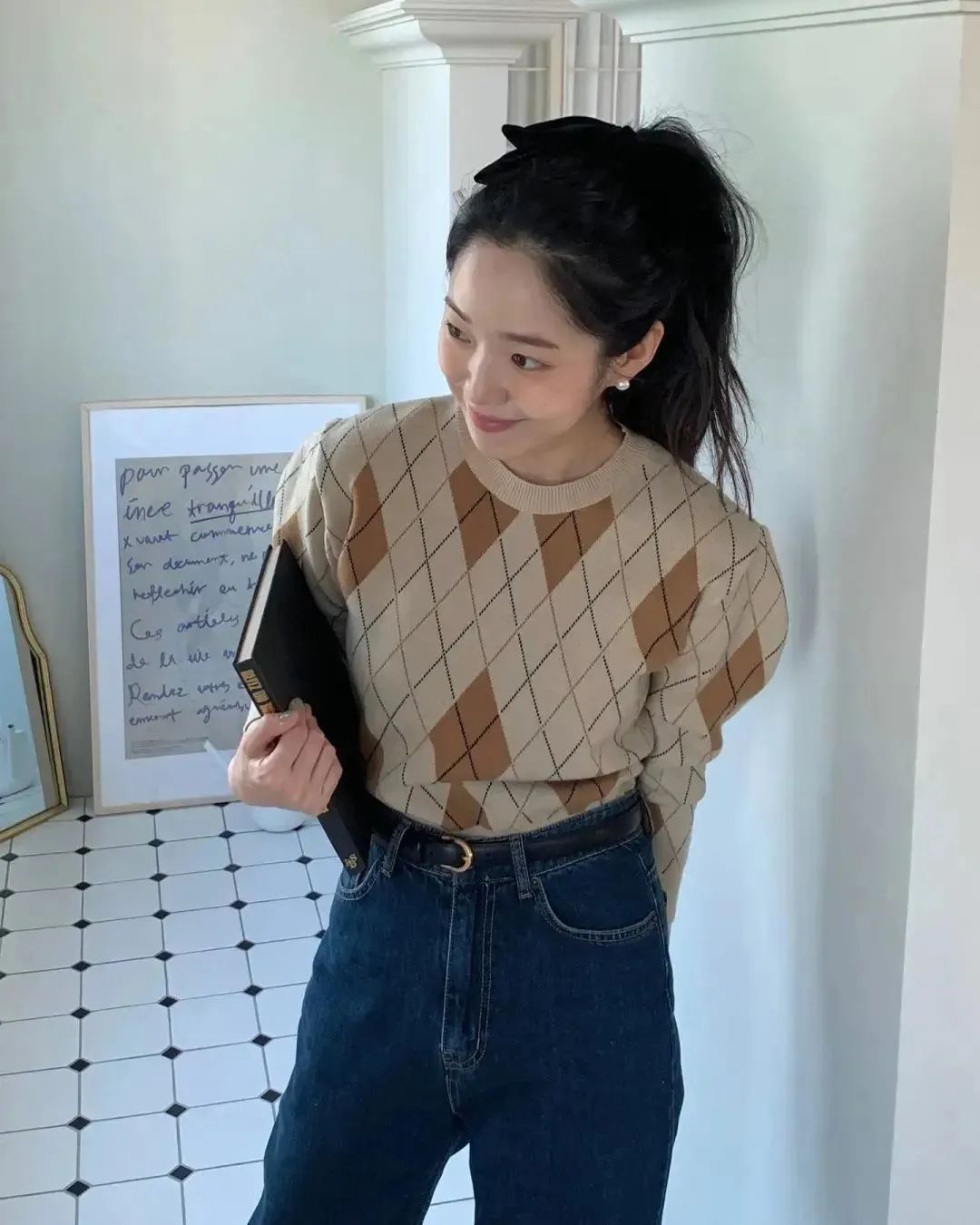 今年好看的毛衣穿搭,今年漂亮毛衣套装