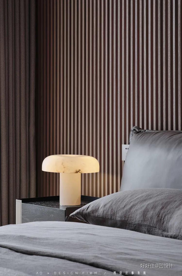 石材地板搭配原木家具,原木石材结构装修效果图