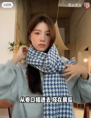 大衣围巾冬天最慵懒时髦的组合,大衣围巾入冬王炸组合