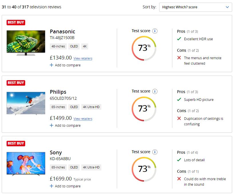 英国测评出五大电视机品牌,韩国原装电视哪款最好